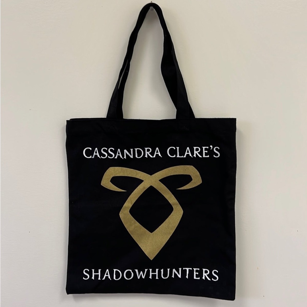 Cassandra Clare Shadowhunters Rune Black Book Tote Bag